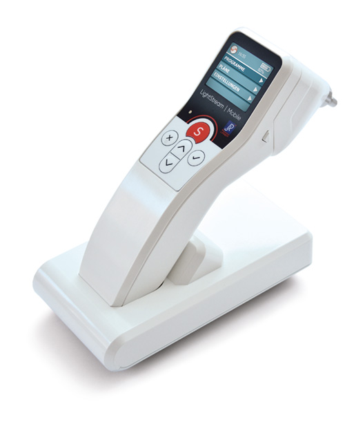 Physiolaser in der Tragetasche, mobile Lasertherapie